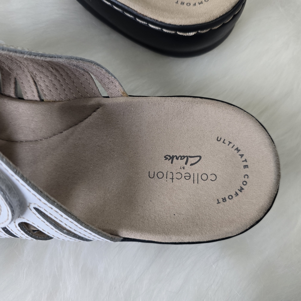 Clarks Leisa Faye Comfort Slide Sandals Women's 11 - Picture 4 of 8